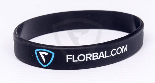 Florbal.com Black silikónový náramok Florbal.com Black silikonový náramek