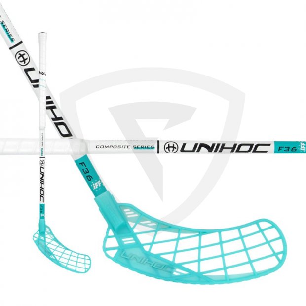 Unihoc Epic Youngster Composite 36 21/22 23475 EPIC YOUNGSTER Composite 36 white_turquoise