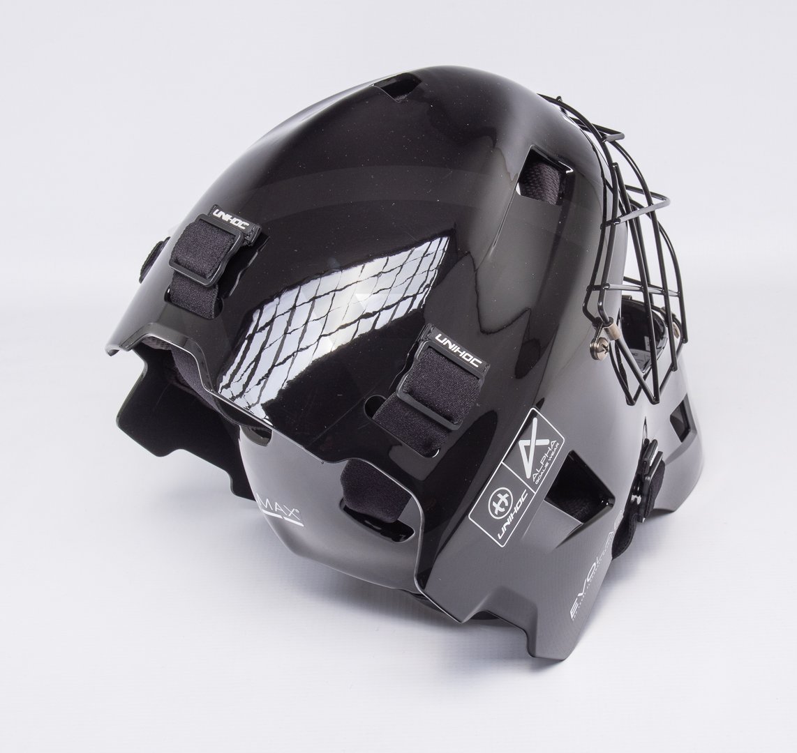 Unihoc Alpha Prime EvoLab Black Goalie Mask