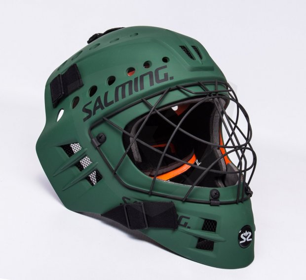 Salming Phoenix Elite Helmet Camping Green Salming Phoenix Elite Green helmet 