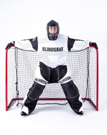 Blindsave Supreme White Goalie Set With Helmet