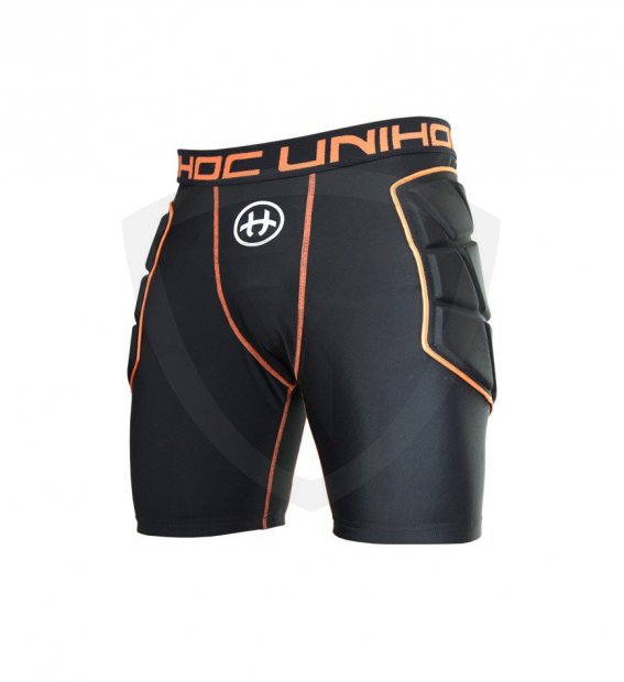Unihoc Flow Sr. Brankárske šortky s chráničmi Unihoc Flow Sr. bránkářské šortky s chrániči